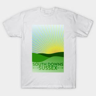 Sussex South Downs Artwork T-Shirt